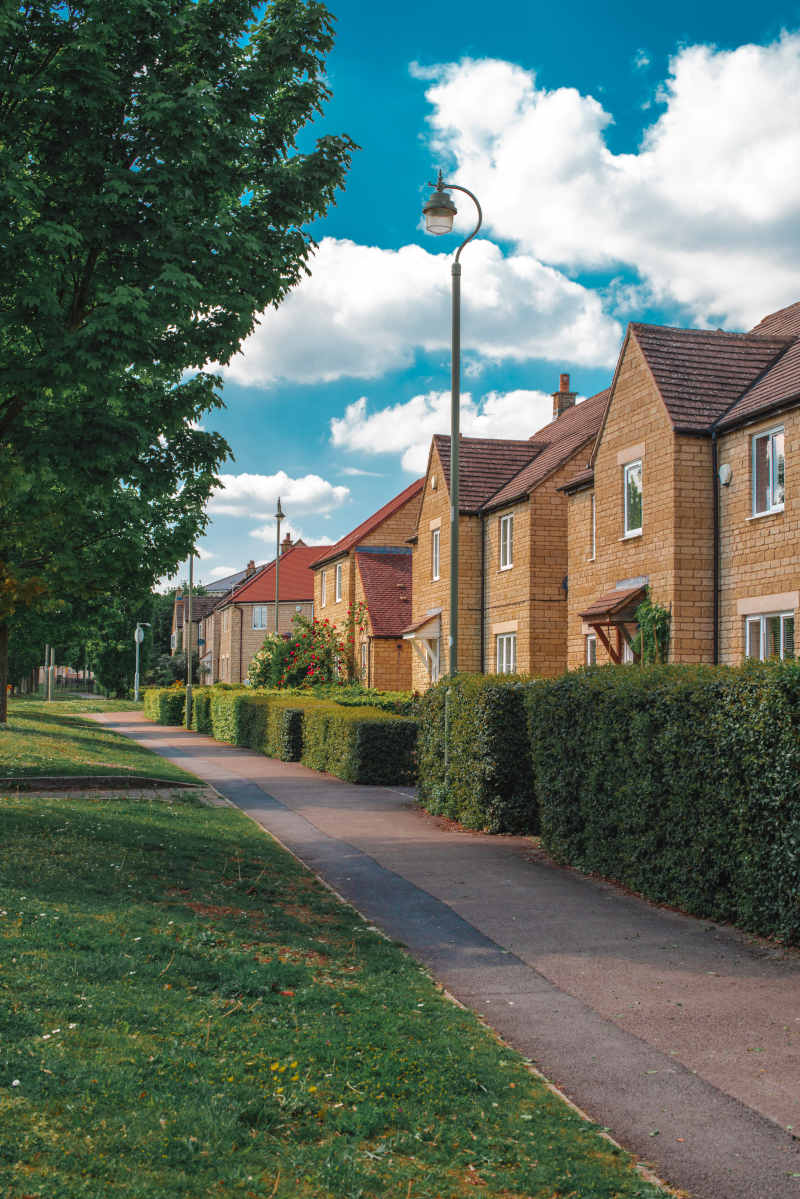 Row of houses in East Grinstead