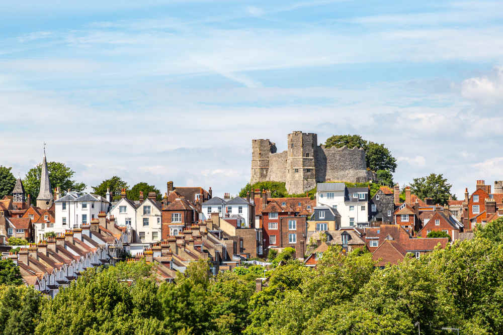 Row of houses in Lewes