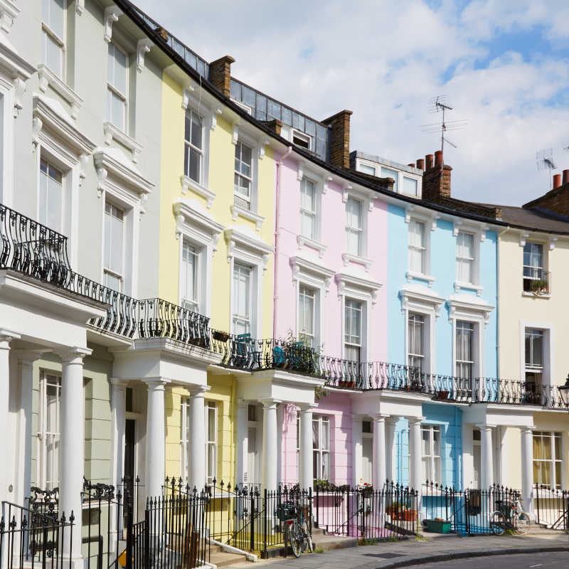 Image of terraced house frontages