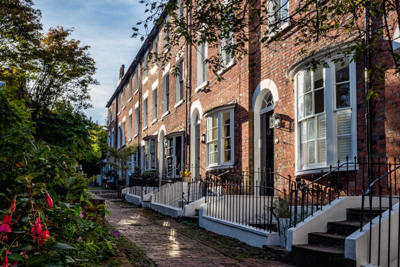 Row of houses in Tunbridge Wells